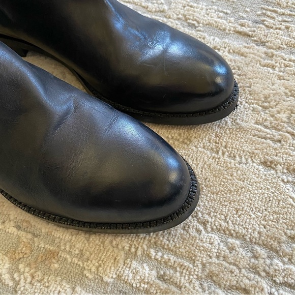 Liebeskind Black Leather Ankle Boots Chelsea Boots Booties: 37 - Picture 3 of 16